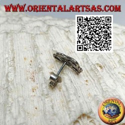 Pendiente de plata mini, el simio imbécil