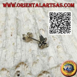 Mini boucle d'oreille en argent, le frelon