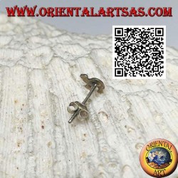 Boucle d'oreille mini argent, le dromadaire