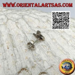 Mini pendiente de plata, el signo del Shaka (saludo de los surfistas)