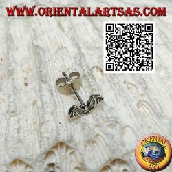 Mini pendiente de plata, el murciélago