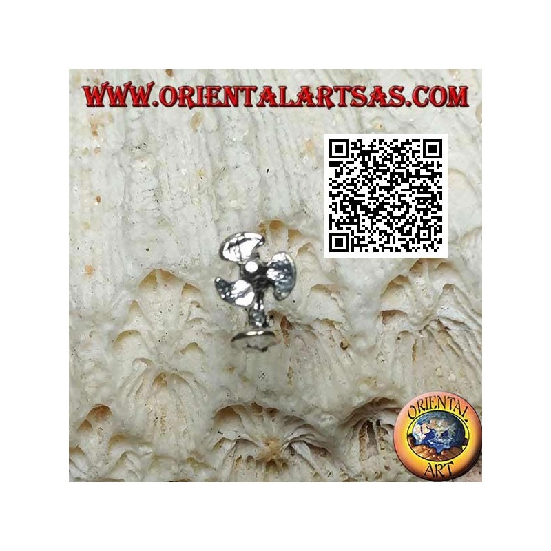 Mini orecchino d'argento, il ventilatore