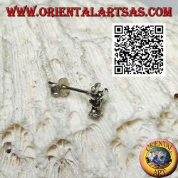 Mini silver earring, the fan