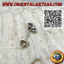 Mini silver earring, the fan