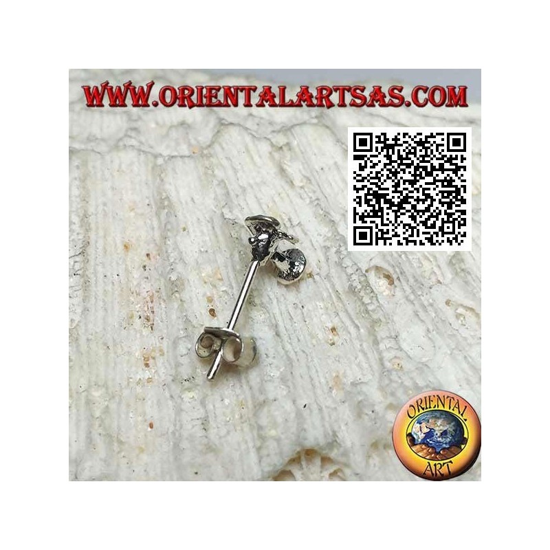 Mini silver earring, the fan