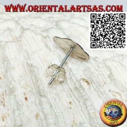 Mini boucle d'oreille en argent, la planète Saturne