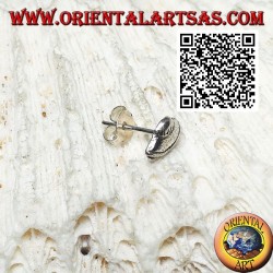 Mini silberner Ohrring, das UFO (das außerirdische Raumschiff)