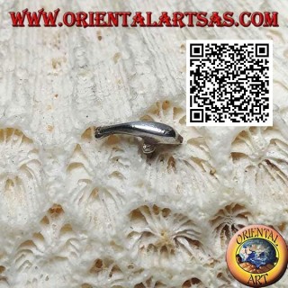 Mini orecchino d'argento, il delfino 
