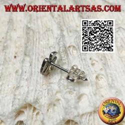 Mini boucle d'oreille en argent, le phénix