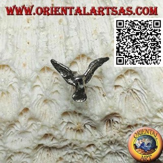 Mini boucle d'oreille en argent, le grand aigle royal