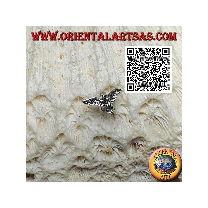 Mini orecchino d'argento, l'aquila reale