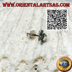 Mini silver earring, the penguin