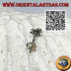 Mini silver earring, the penguin