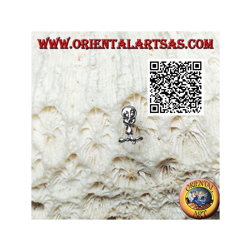 Mini boucle d'oreille en argent, le canari Tweety