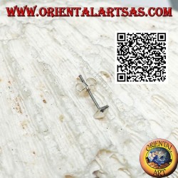 Mini boucle d'oreille / point de nez en argent, la petite pyramide