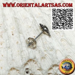 Mini pendiente de plata, la concha de gasterópodo