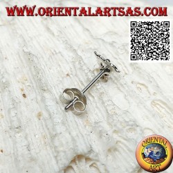 Mini pendiente de plata, el Caduceo (símbolo de médicos y farmacéuticos)