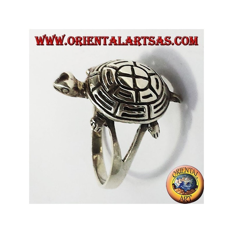 Anillo de plata de la tortuga