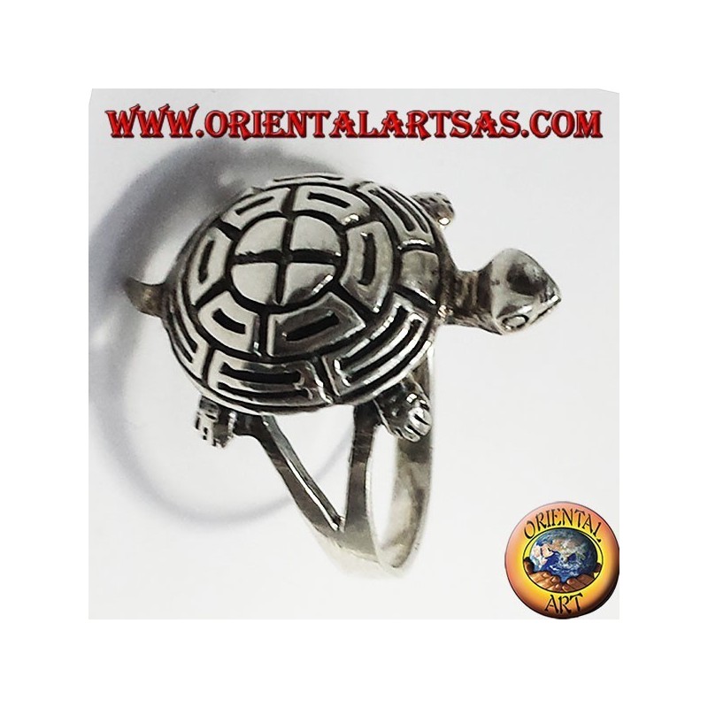 Anello tartaruga in argento