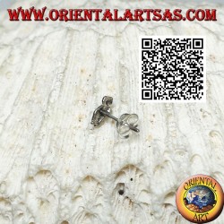 Mini pendiente de plata, la tortuga de perfil