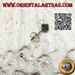 Mini boucle d'oreille / point de nez en argent, la boule au style oriental