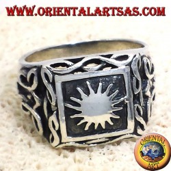 Anello in argento con sole