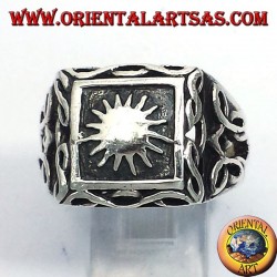 Anello in argento con sole