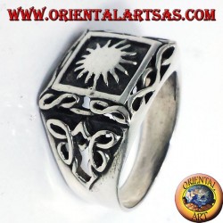 Anello in argento con sole