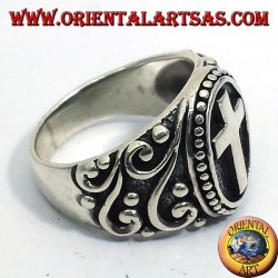 anello in argento croce