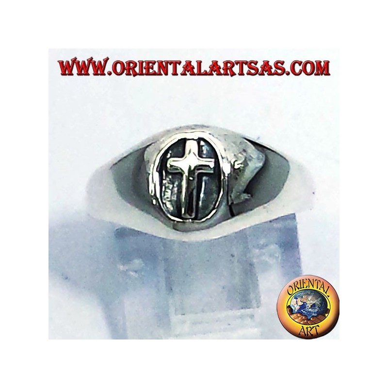 Ring seal silver cross