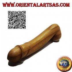 Skulptur eines Phallus / Penis, Symbol der Fruchtbarkeit in amerikanischem Kiefernholz 31 cm (phallische Form)
