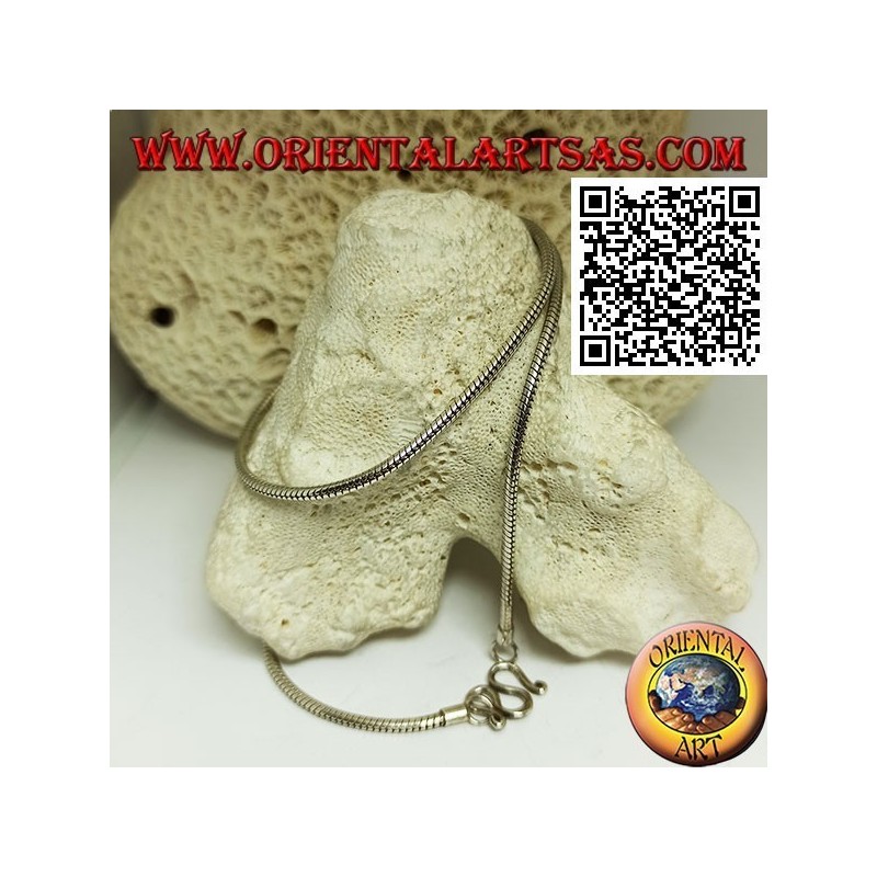 Collier à maillons serpent de 47,5 cm x 2 mm en argent 925 ‰