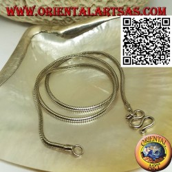 47,5 cm x 2 mm große Schlangengliederkette aus 925 ‰ Silber