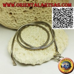 Collar de eslabones de serpiente de 47,5 cm x 2 mm en plata 925 ‰