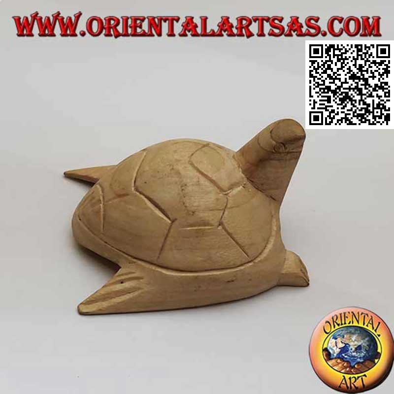 Tortuga marina Caretta en madera de hibisco de 7 cm