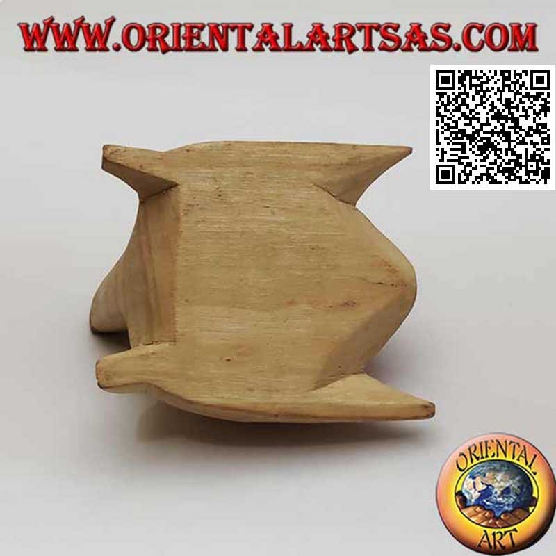 Tortuga marina Caretta en madera de hibisco de 7 cm