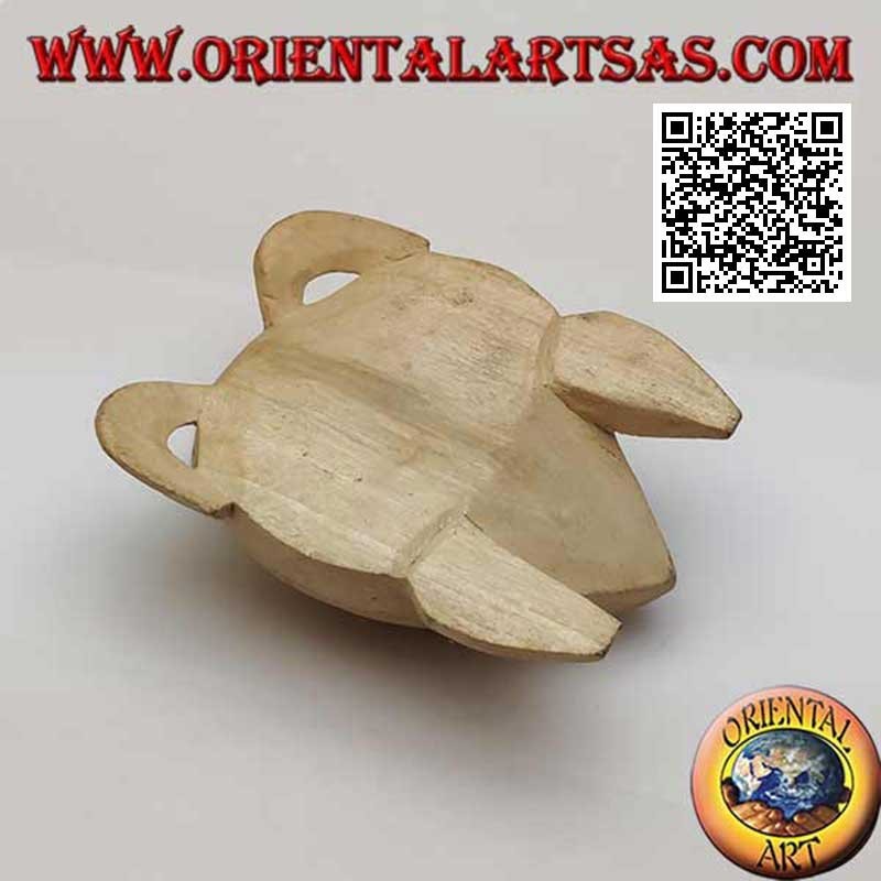 Tartaruga di mare caretta con zampe curve in legno di ibisco da 9 cm