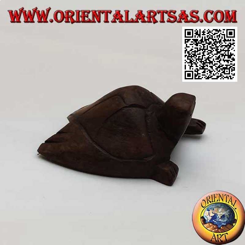 Tortue de mer Caretta en bois d'ébène 5 cm