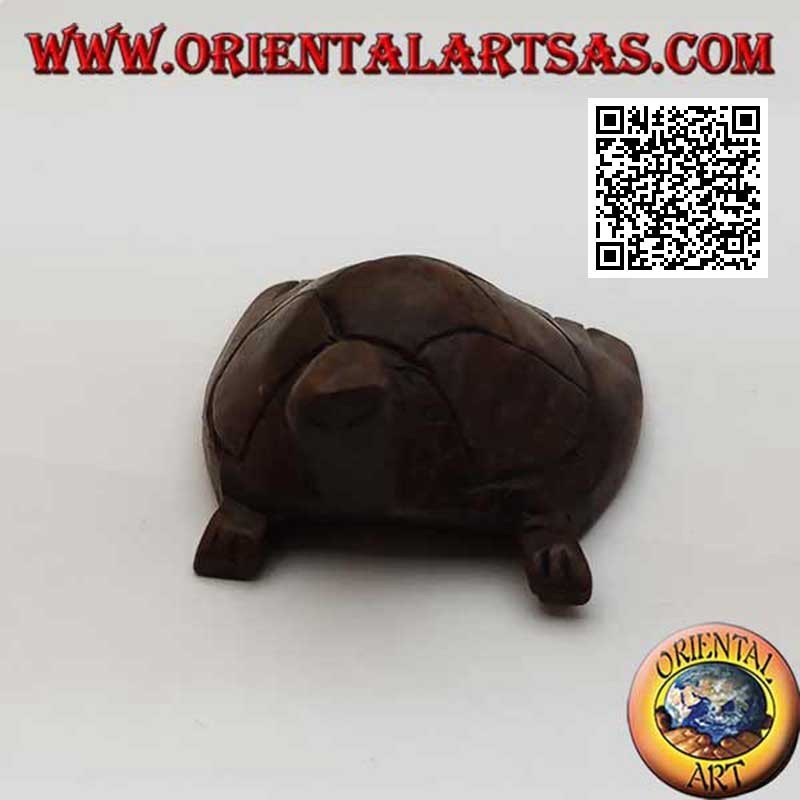 Tortue de mer Caretta en bois d'ébène 5 cm