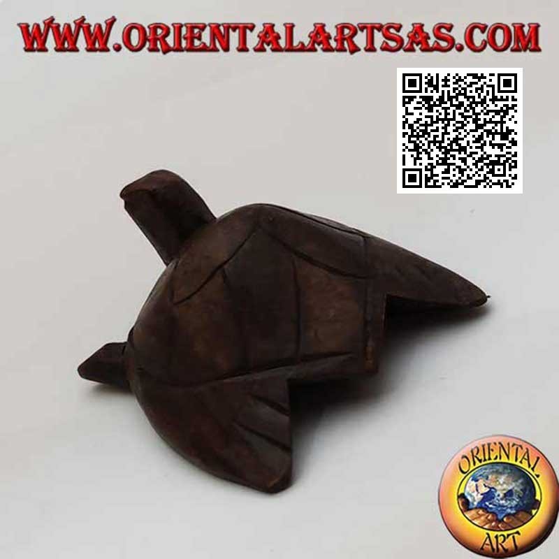 Tartaruga di mare caretta in legno di ebano da 5 cm