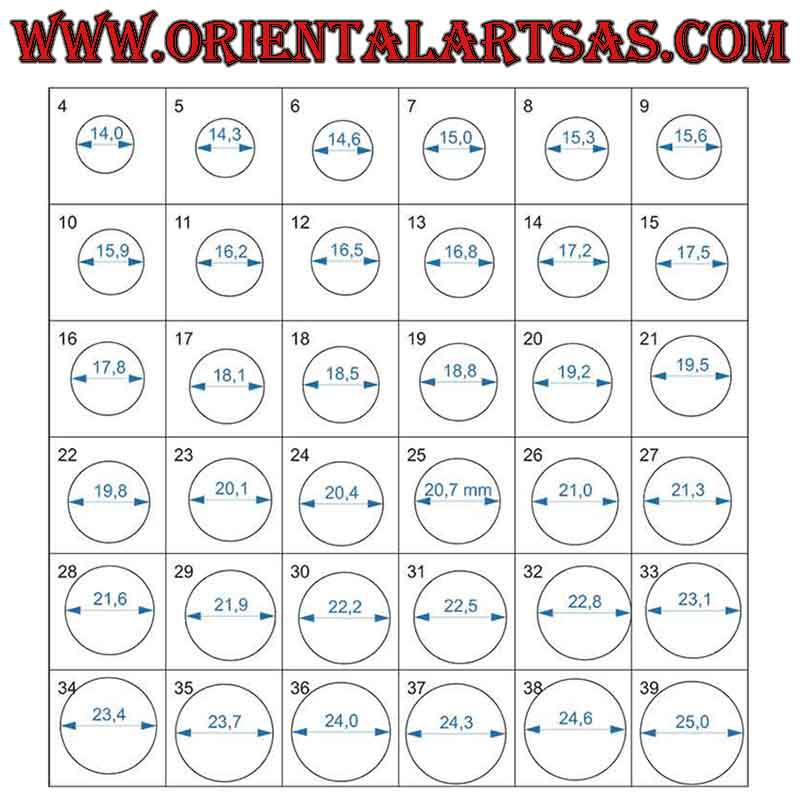 Agrandir la bague sans pierres précieuses à n'importe quelle taille disponible