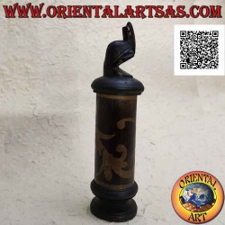 Cylindrical jewelry box...