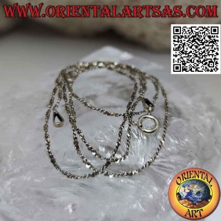 Collana catenina in argento 925 ‰, maglia a rollò (spessore 1 mm)