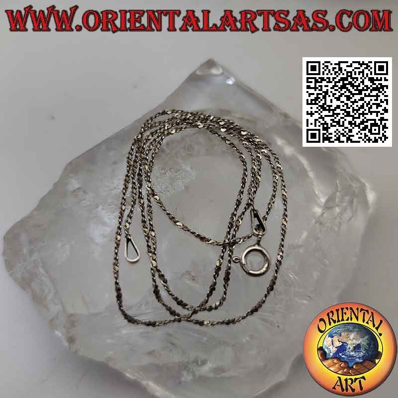 925 ‰ Silberkette, gerolltes Netz (1 mm dick)