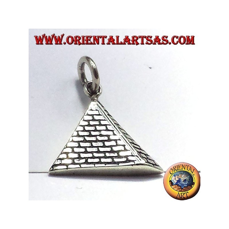 pirámide colgante de plata 925