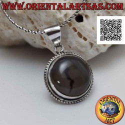 Silberanhänger mit rundem...