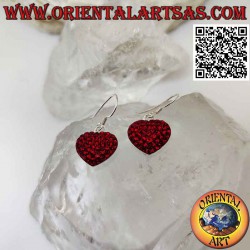 Orecchini in argento, cuore...