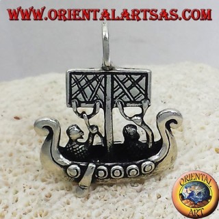 Anhänger Wikingerschiff -dimensional Libjars Silber