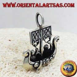 Pendentif Viking Ship dimensions argent Libjars