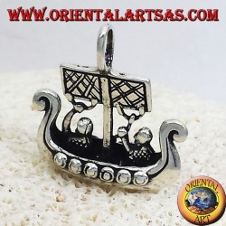 Anhänger Wikingerschiff -dimensional Libjars Silber